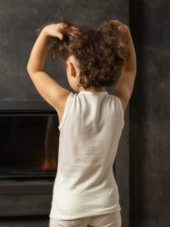 Çocuk Sıfır Kol Yün Fanila